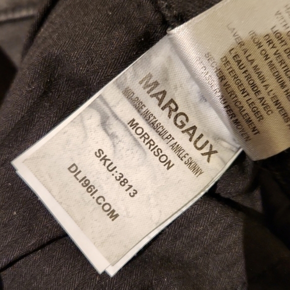 ❤ DL1961 MARGAUX INSTASCULPT ANKLE SKINNY VELVET STRIPE JEANS, 0 (25) - Picture 5 of 7